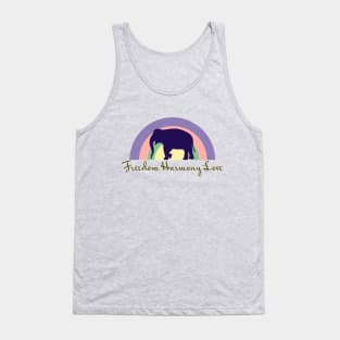 Elephants symbol as harmony love and freedom Tank Top